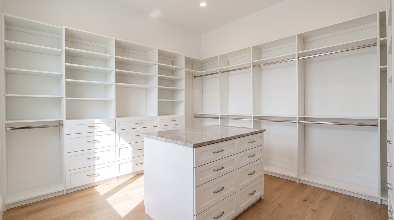 Bedroom Closet Organizer Installation