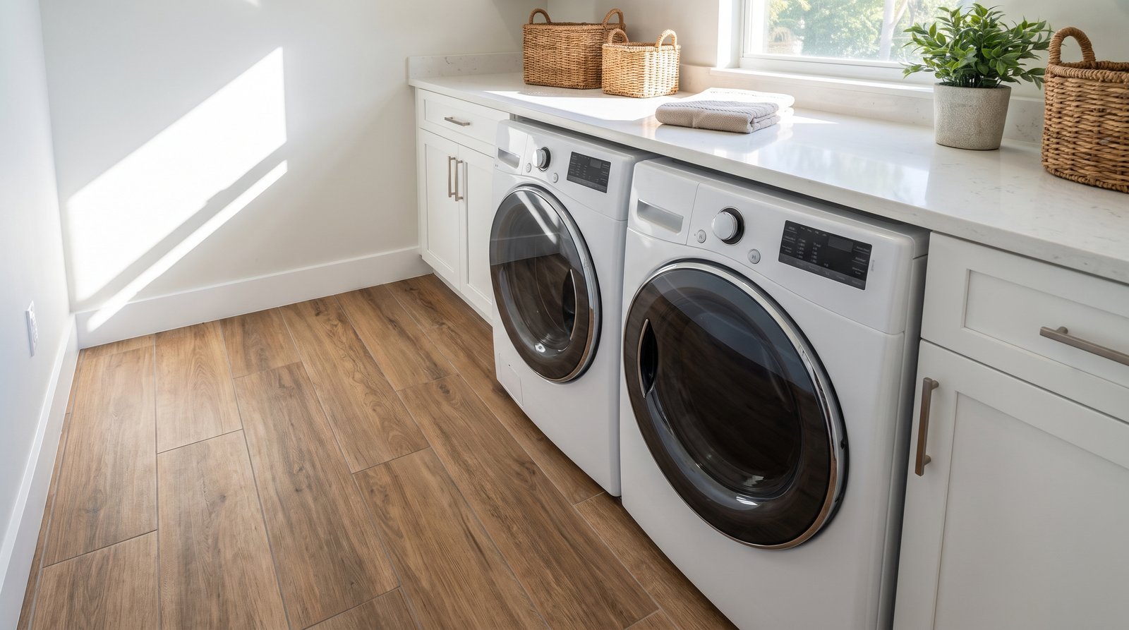 Waterproof Flooring Installation (Laundry Room)
