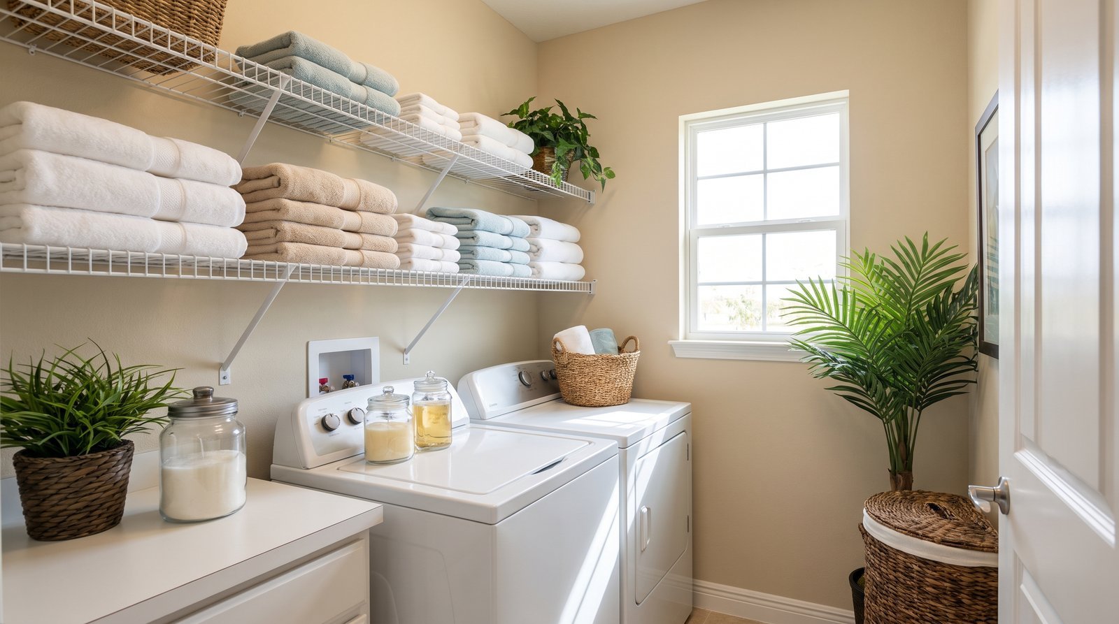 Laundry Room Custom Shelving & Cabinetry