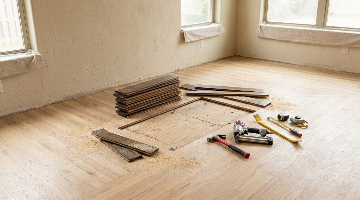 Flooring in progress in Delray Beach, FL