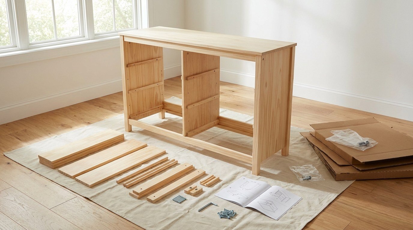Furniture Assembly in progress in Delray Beach, FL
