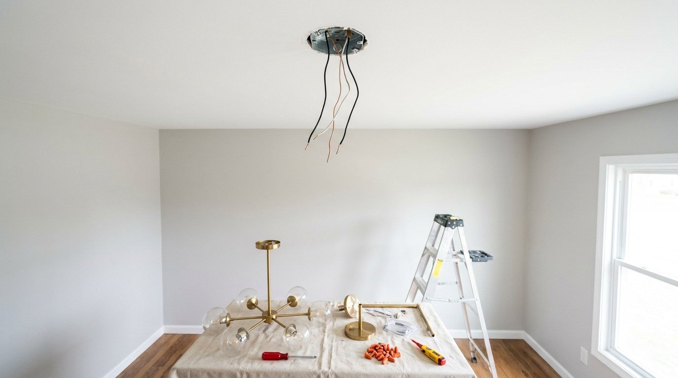 Light Fixtures in progress in Delray Beach, FL